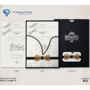 Tuxedo Style Wedding Invitation