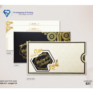 Black Gold Luxury Wedding Invitation