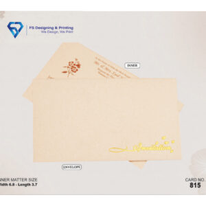 Soft Peach Minimal Wedding Invitation Card