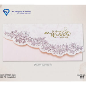 Elegant Floral Folding Wedding Invitation Card