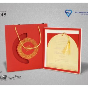 Royal Red Wedding Invitation Card